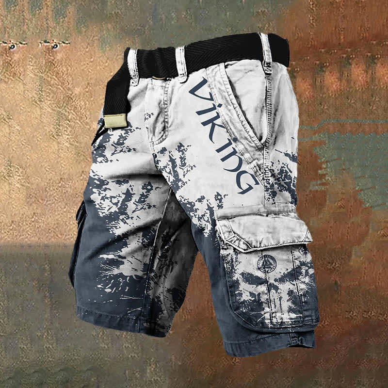 WorldNorse Wikinger Valknut Cargo Shorts