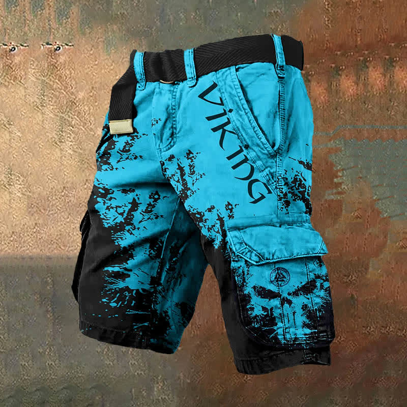 WorldNorse Wikinger Valknut Cargo Shorts