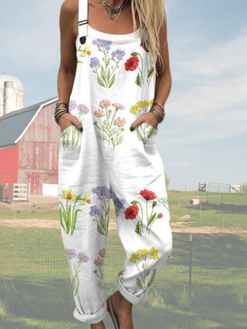 LUCIA | STYLISCHER RETRO BLUMENJUMPSUIT