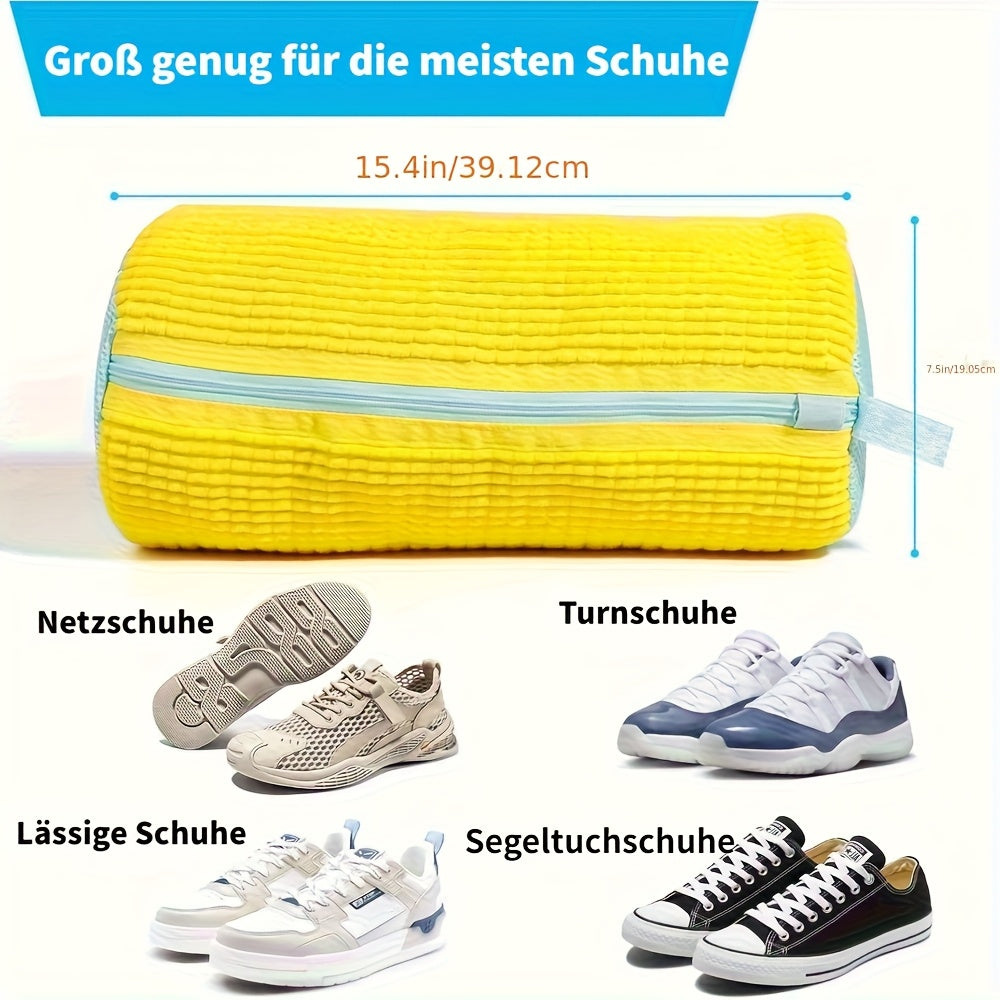 Robuste Waschmaschinentasche für alle Schuharten - mit Reißverschluss und weichem, schützendem Innenfutter, ideal für Sneakers und Alltagsschuhe, Wäschesack, perfekt zum Muttertag, Waschbeutel