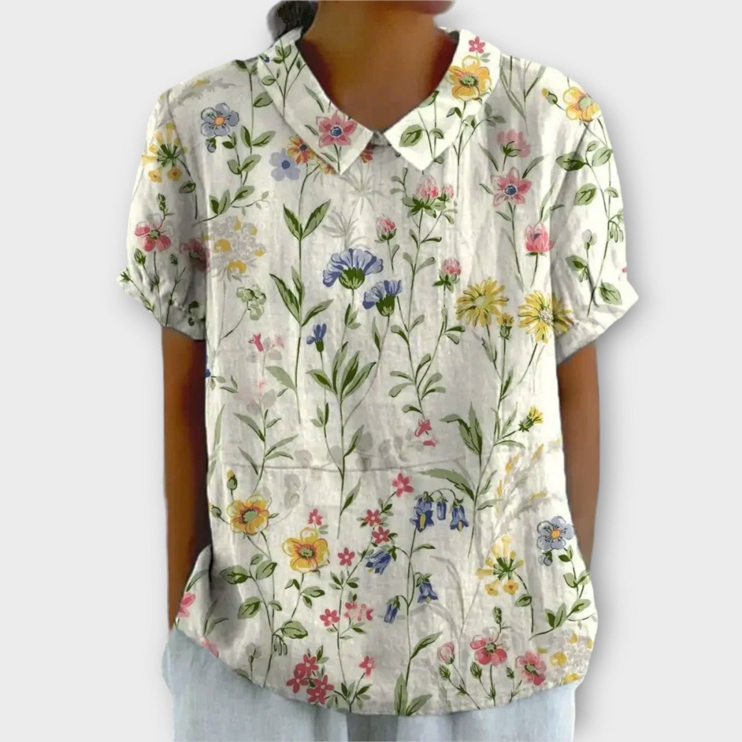 Clava - Elegante, lässige Bluse mit Blumenmuster