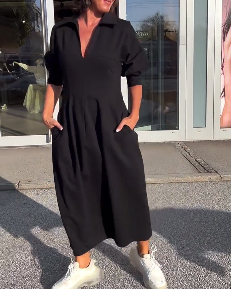 Karolin | Bequemes Langes Kleid