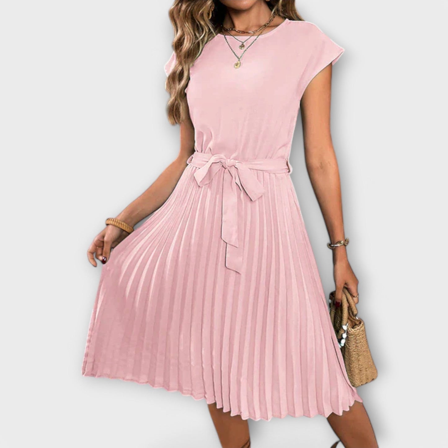 Claire | Lässiges Plisseekleid