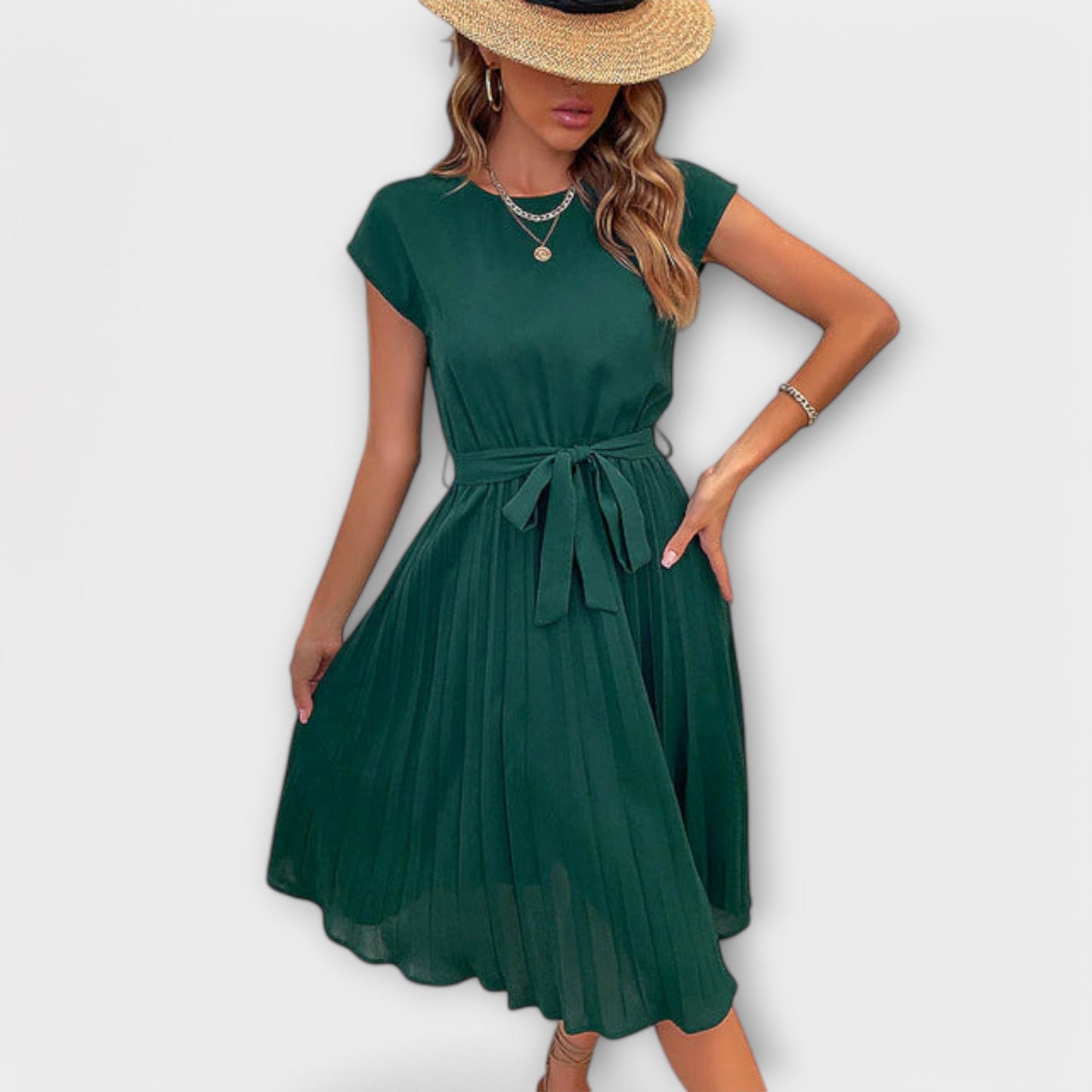 Claire | Lässiges Plisseekleid