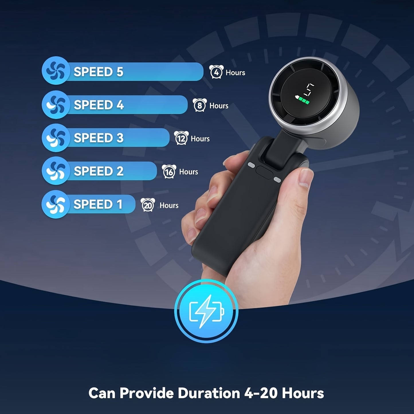 Vento™ | Tragbarer Faltbarer Handventilator