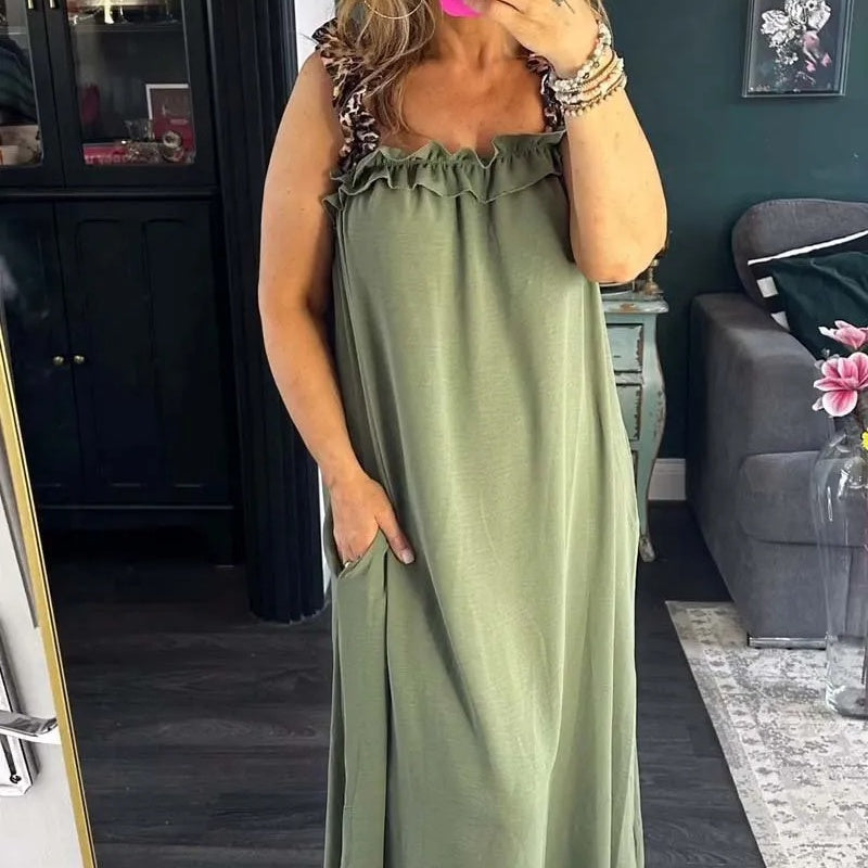 Tabea | Lässiges ärmelloses Kleid mit Taschen