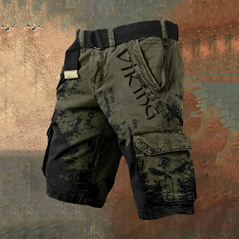 WorldNorse Wikinger Valknut Cargo Shorts
