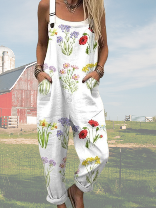 LUCIA | STYLISCHER RETRO BLUMENJUMPSUIT