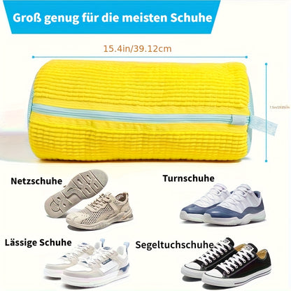 Robuste Waschmaschinentasche für alle Schuharten - mit Reißverschluss und weichem, schützendem Innenfutter, ideal für Sneakers und Alltagsschuhe, Wäschesack, perfekt zum Muttertag, Waschbeutel