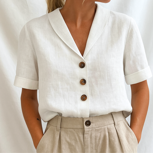 Lois | Elegante einfarbige Bluse