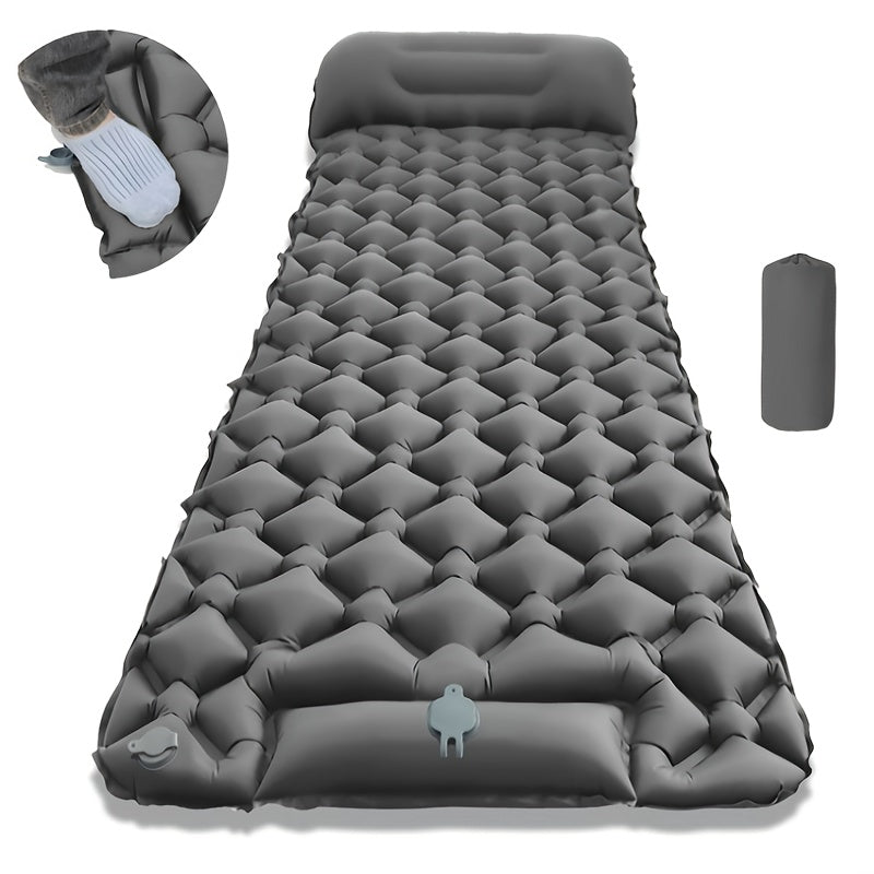 Ultra-leichte aufblasbare Campingmatte mit integrierter Pumpe & Kopfstütze