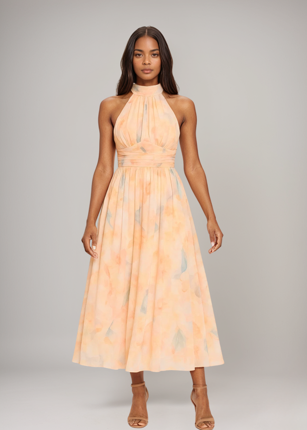 Antonella | Elegantes Halterneck-Maxikleid
