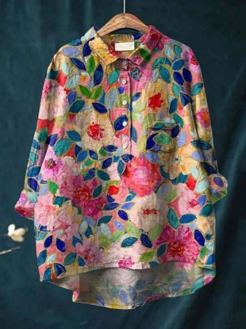Seraphina | Vintage Blumen Bluse