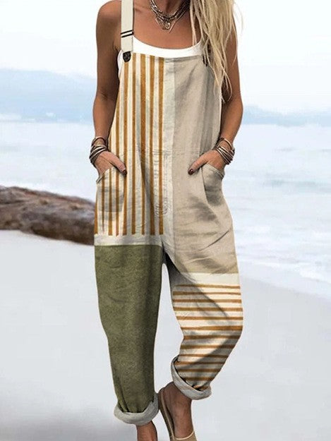 CATHY | LÄSSIGER STREIFENJUMPSUIT