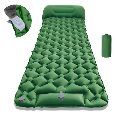 Ultra-leichte aufblasbare Campingmatte mit integrierter Pumpe & Kopfstütze