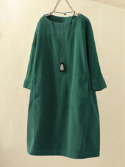 Zophie™ - Entspanntes Vintage-Cordkleid