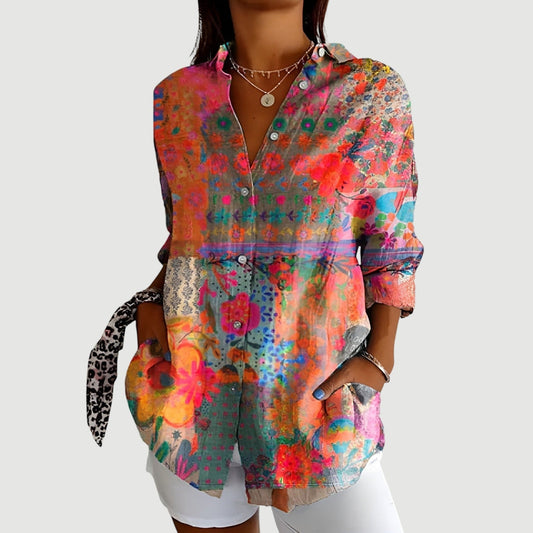 Farbenfrohe Sommerbluse. Nur bei Lanzmode