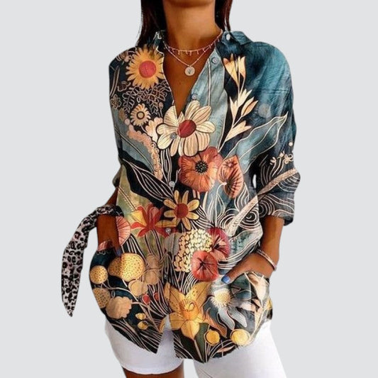 Farbenfrohe Sommerbluse. Nur bei Lanzmode
