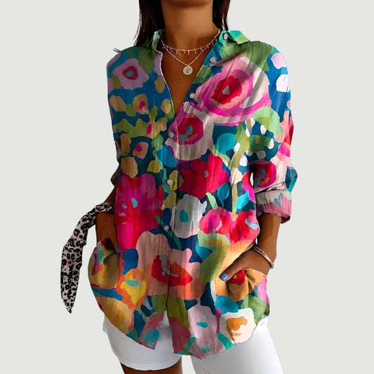 Farbenfrohe Sommerbluse. Nur bei Lanzmode