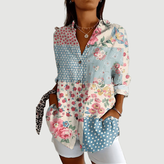 Farbenfrohe Sommerbluse. Nur bei Lanzmode