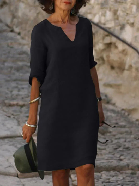 Maria | Elegantes Kleid mit V-Ausschnitt
