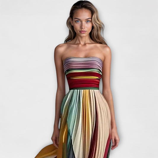 Flora | Buntes ärmelloses Kleid