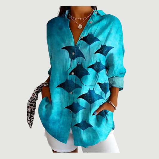 Farbenfrohe Sommerbluse. Nur bei Lanzmode