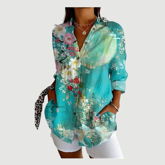 Farbenfrohe Sommerbluse. Nur bei Lanzmode