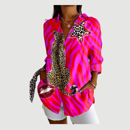 Farbenfrohe Sommerbluse. Nur bei Lanzmode