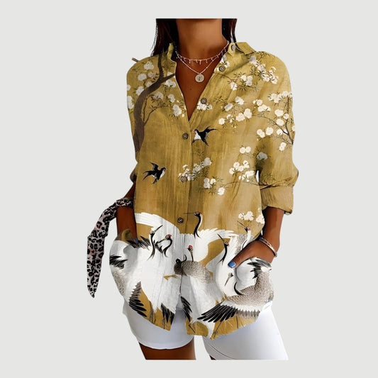 Farbenfrohe Sommerbluse. Nur bei Lanzmode
